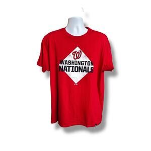 47 Brand Washington Nationals Curly W Diamond Short Sleeve Graphic T-shirt XL